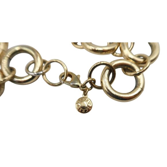 J CREW Chunky Open Link Statement Gold Tone Chain Necklace 18 Inches Preppy - Picture 5 of 6